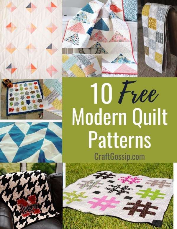 10 Free Modern Quilt Patterns