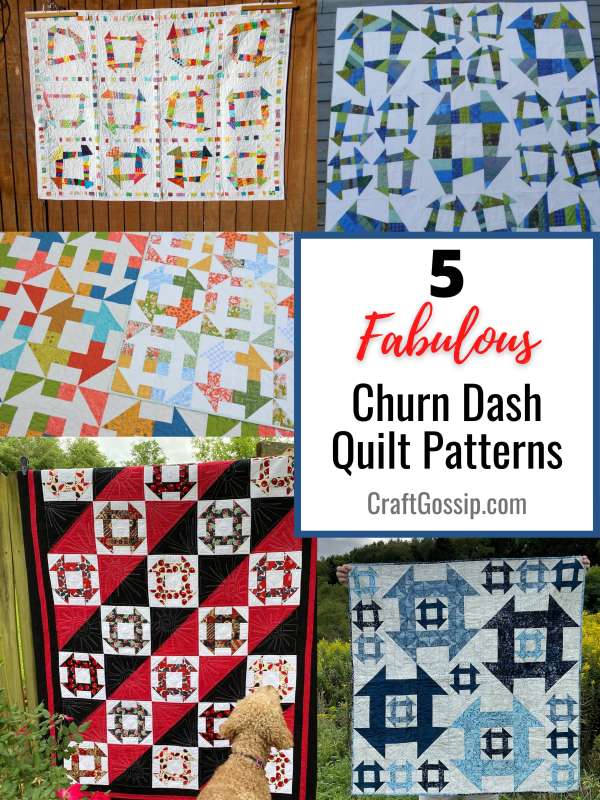 5 Fabulous Churn Dash Quilt Patterns