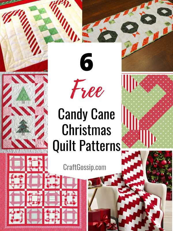 6 Free Candy Cane Quilt Patterns