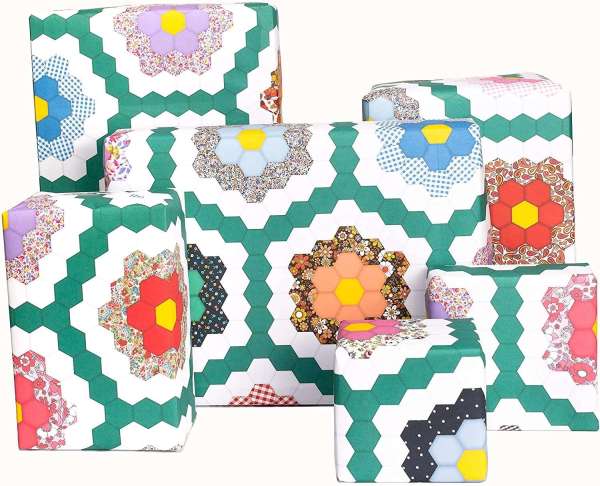 Cute Colourful Wrapping Paper For Quilters