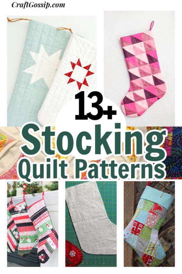 13 DIY Christmas Holiday Stockings You Can Quilt
