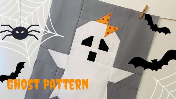 Video Tutorial â€“ Halloween ghost quilt