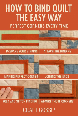 How to bind a quilt..The easy way!