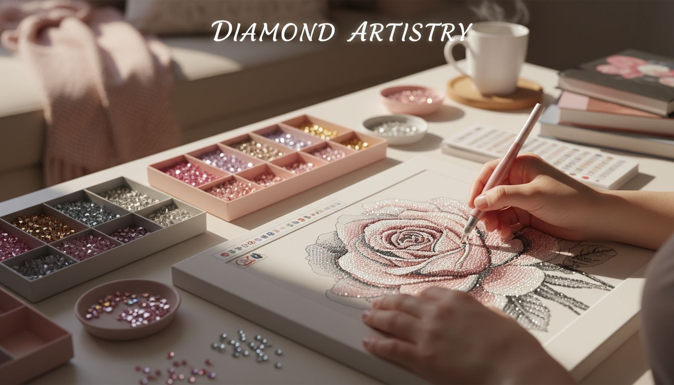 Diamond art painting for beginners.