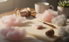 Needle felting.