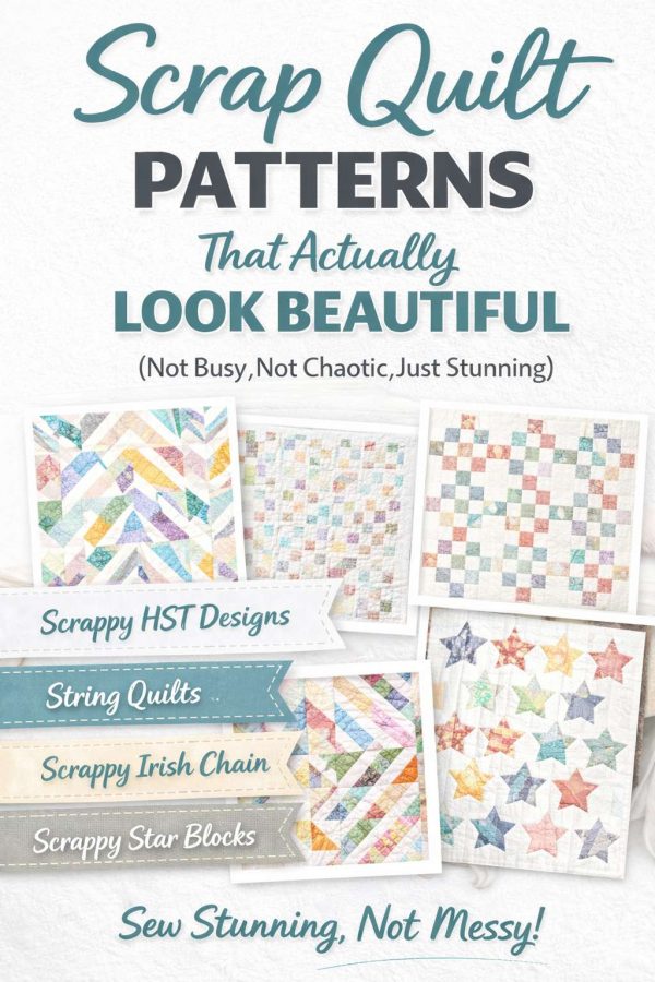 Scrap Quilt Patterns That Actually Look Beautiful (Not Busy or Chaotic)
