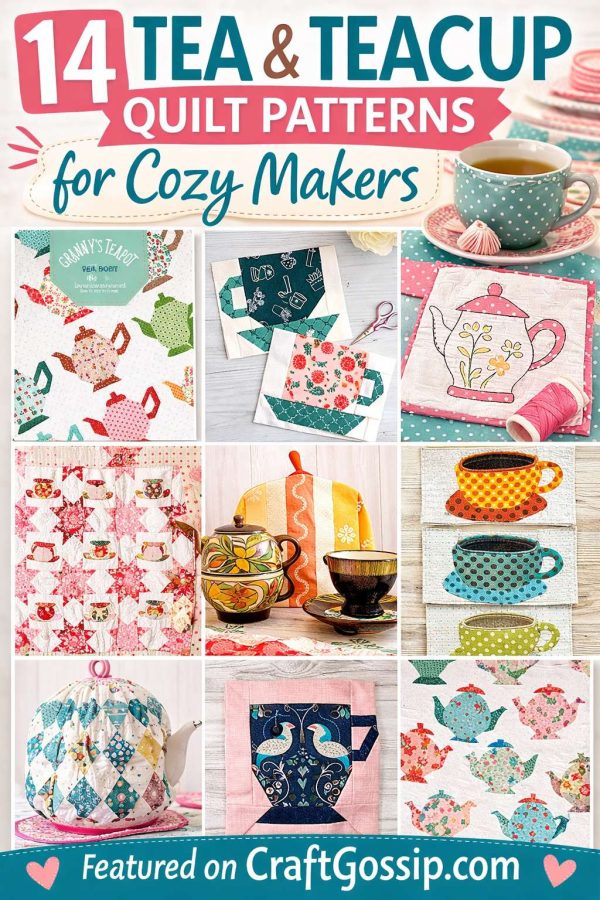 14 Tea and Teacup Quilt Patterns for Cozy Makers