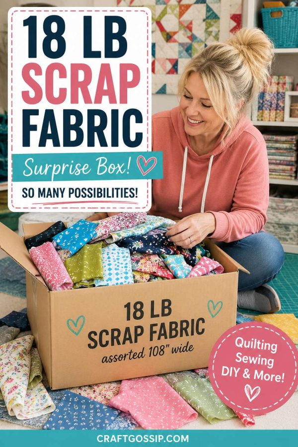 Fat Quarter Shop 18 lb Scrap Box of Fabric – YES PLEASE!