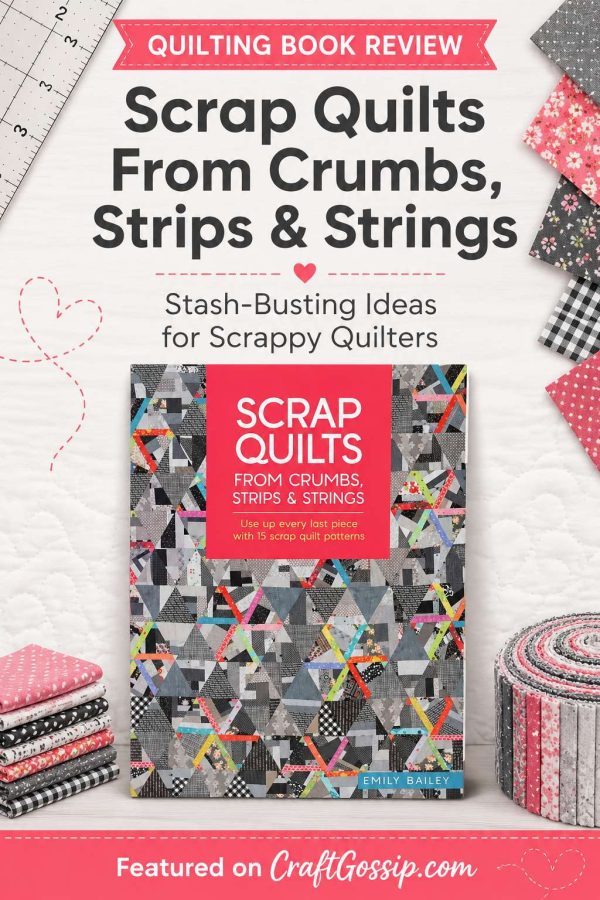 Book Review: Scrap Quilts From Crumbs, Strips And Strings by Emily Bailey
