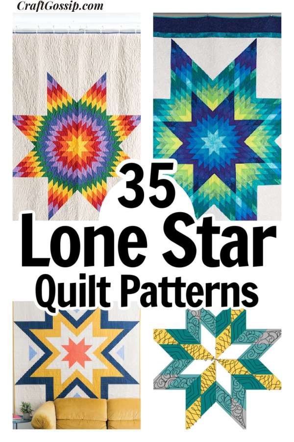 The Dazzling Beauty of these 35 Lone Star Quilt Patterns