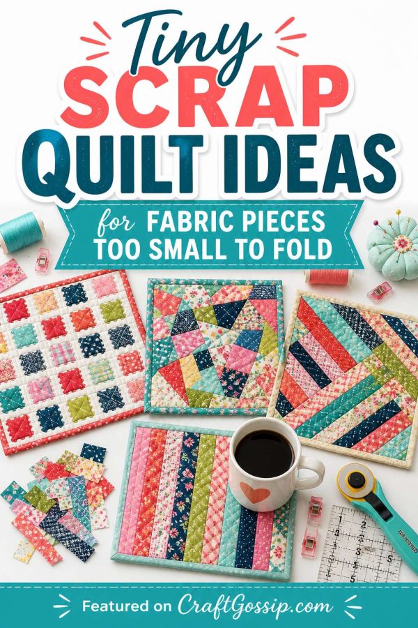 Tiny Scrap Quilt Ideas for Fabric Pieces Too Small to Fold