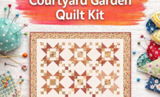 Courtyard Garden Quilt Kit Review – A Classic Floral Quilt with Vintage Garden Charm
